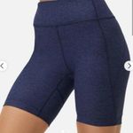 Outdoor Voices Size XS Double Time 10” Biker Shorts Navy Compression Pocket NEW Photo 0