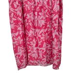 Charlie Holiday  sz 8 Madonna Linen Cotton Mini Dress Ruched Tropical Floral Photo 6