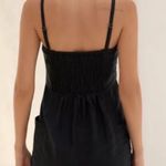 Anthropologie Black Linen Romper Medium New NWT Sleeveless Pockets RARE HTF Photo 1