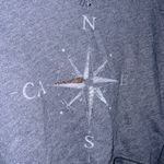 Hollister Beaded Cali Compass Cropped Hi-Low Sweatshirt Photo 1