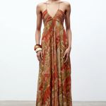 ZARA  flowy Floral Maxi Dress bohemian summer casual vacation Photo 15