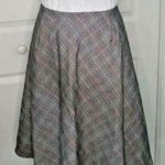CeCe  by Cynthia Brand Steffe Pop Plaid Flounce Skirt Wild Fuchsia Sz 10 Photo 0