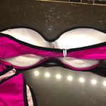 Hot pink &‎ black trim bathing suit juniors size M bikini Size M Photo 3