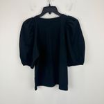 J.Crew Madewell Puff Sleeve Tee Shirt Cotton Top Relaxed Minimalist Jet Black XXS NWT Photo 11