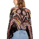 Free People ★  Bohemian “Beneath the Sea” Top/Blouse - Multicolored Black ★ Photo 6