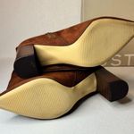 JustFab Fiona Slouched Heeled Boot Luggage casual classic comfy fall winter stylish Photo 4