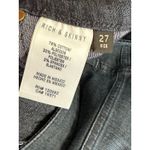 Rich & Skinny Dark Wash Blue Cotton Blend Denim Skinny Jeans Women's Size 27 Photo 5