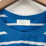 Abound  Blue White Stripe Tie Front Sleeveless Tank Top Women's Size Medium Photo 2