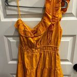 Sadie and Sage  orange one shouldered dress Photo 0