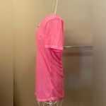 Mudd  V-Neck Two-Tone Short-Sleeve Top, Neon Pink, Size XS Photo 1