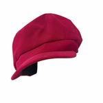 ZARA  red Corduroy newsboy Cap Photo 3