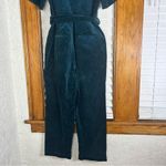 Rachel Rachel Roy | Dark Peacock Corduroy Velvet belted Jumpsuit Size 12 Green Photo 8