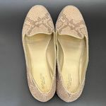 Coach Carrie Beige Tan Snakeskin Leather Flat Loafers Women’s Size 8B Photo 5