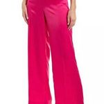 Anne Klein  Pink Wide Leg High Waisted Satin Dress Pants Size 14 Photo 0
