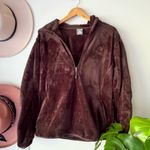 Vintage Nike ACG Womens 1/2 Zip Fleece Pullover Hoodie‎ Jacket SIZE LARGE y2k Brown Photo 0