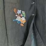 Vintage RARE 1994 TOO CUTE pinstripe Flintstones embroidered Oversized blazer Size XL Photo 9