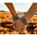 Boutique NEW Trendy Silver Guitar‎ String Bracelets Stackable Boho Statement Pieces, OS Photo 1