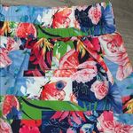 Kyodan 15” Mid Rise Floral Patchwork Golf Skirt Skort Pink Blue Size XS Photo 3