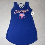 New Chicago Cubs Tank Dress Womens L Blue G Photo 2