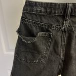 American Eagle  Black Destroyed Distressed Whisker Faded Mom Shorts - Size 10 Photo 9