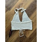 Romwe NWT  Junior’s Crochet Halter Crop Top Size US 12 XL Festival Sexy Boho Photo 2