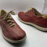 Pikolinos  red Oxford leather shoes made in Spain women’s size 39 US 8.5 vintage Photo 0