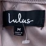 Lulus T4  Mauve Halter Neck Criss Cross Waist Maxi Dress Women's Size M Photo 1