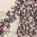 Magali Pascal Francine Long Sleeve Mini Dress Seventies Paisley Size Small NWT Black Photo 6