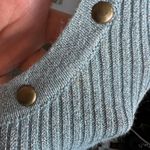 Xhilaration Blue Studded Ribbed Tank Top Y2K Grunge Edgy 2000s Clubwear Emo Punk‎ Medium Photo 7