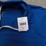 J.Jill Fit Performance Blue Long Sleeve Quarter Zip Pullover Shirt size XL NWT Photo 5