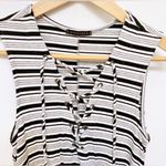 Staccato  Striped Lace Up T-Shirt Summer Dress Photo 1