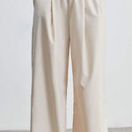 J.ING JING Tara Beige Slouchy Wide Leg Pants Size L NWT Size L Photo 0