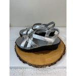 Alegria Myka Silver Flash Comfort Criss Cross Slingback Sandals Size 8 Photo 2