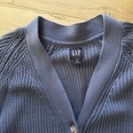 Gap Women's Soft Knit Button Front Relaxed Fit Cardigan Blue Size XXL Photo 3