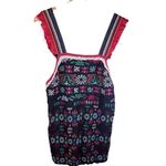 Free People Free‎ People Cozumel Embroidered Linen Blend Mini Dress Womens Boho Size Large Photo 1