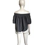 Aerie  Dark Gray Off the Shoulder Short Sleeve Top Photo 3