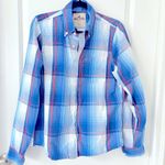 Hollister  Blue Plaid Checkered Shirt Large Photo 0