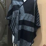 ZARA  knit geometric poncho Photo 2