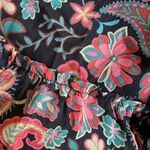 Lost + Wander  Love Story Black Multicolor Paisley Floral Long Sleeve Midi Dress Photo 5