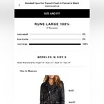 We Wore What  Bonded Faux Fur Trench Coat in Camel & Black Photo 4