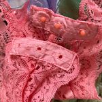 Victoria's Secret Vintage Victoria’s Secret Gold Label One Piece Coral Floral Lingerie Medium Photo 5