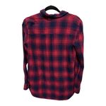 Madewell Red Blue Ex Boyfriend Plaid Flannel in in Albion Plaid Size Small Photo 3