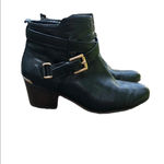 Coach  PAULINE ANKLE ZIP BLACK LEATHER BOOTS Photo 2
