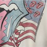 NWOT People of Leisure Rolling Stones Raglan Sweatshirt | Medium | Vintage White Photo 5