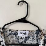 Rouje Paris Gaby Neutral Floral Wrap Blouse Brown Size 6 Photo 9