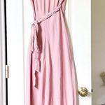 Reformation  Chamomile Wrap Maxi Dress Blush Pink Cap Sleeve XS EUC Photo 1