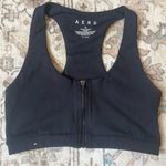 Aeropostale Aero Women's Black Zip-Front Sports Bra Photo 0