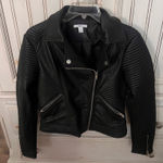 Bar III Faux Black Leather Jacket Photo 0