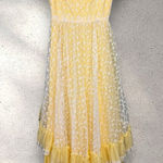 Vtg Lorrie‎ Deb Romantic Dress Gunne Sax Renaissance Coquette Fairy Fits Sz 2/4 Yellow Photo 0
