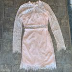 Lulus  Appetite For Seduction Lace Dress Blush Pink Wedding, Graduation, College Photo 2